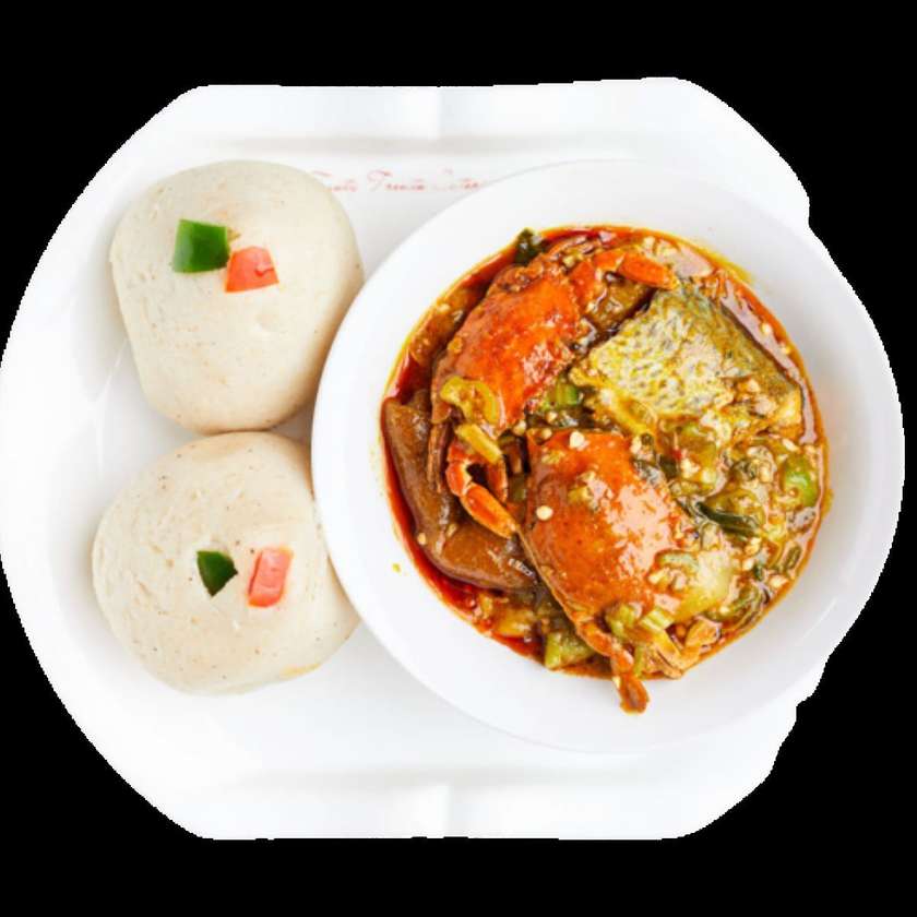 Banku with Okro Stew