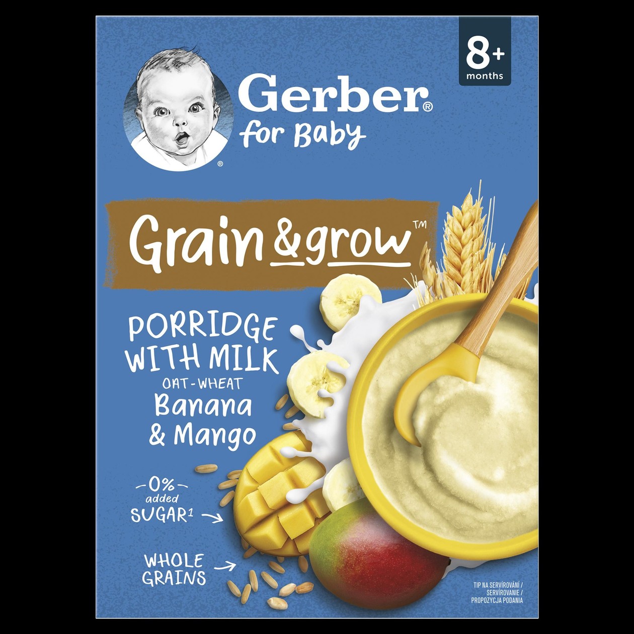 Gerber for baby Jr. box of bananas and mangoes 8+ 200 g