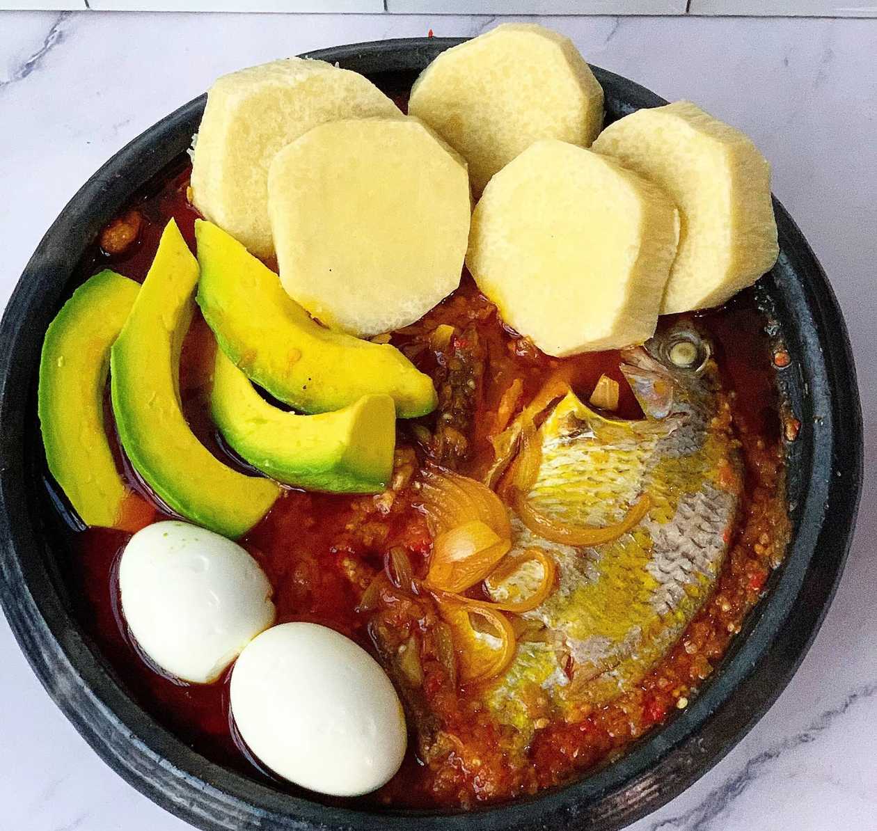 Yam and Garden Egg Stew