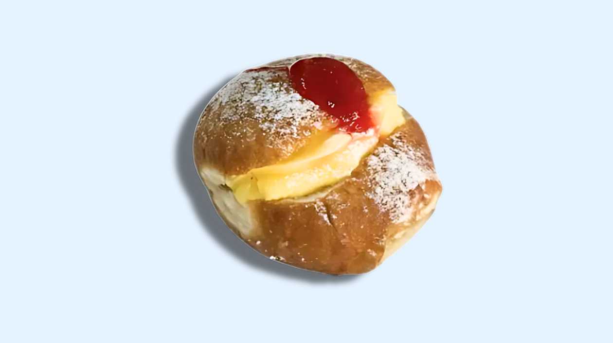 Custard Doughnut with Jam
