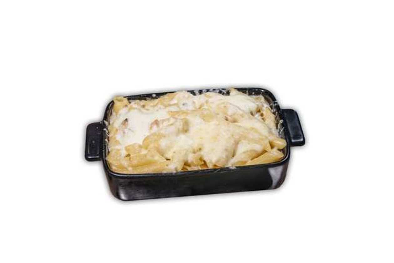 Penne Quattro Formaggi Baked on the Hearth