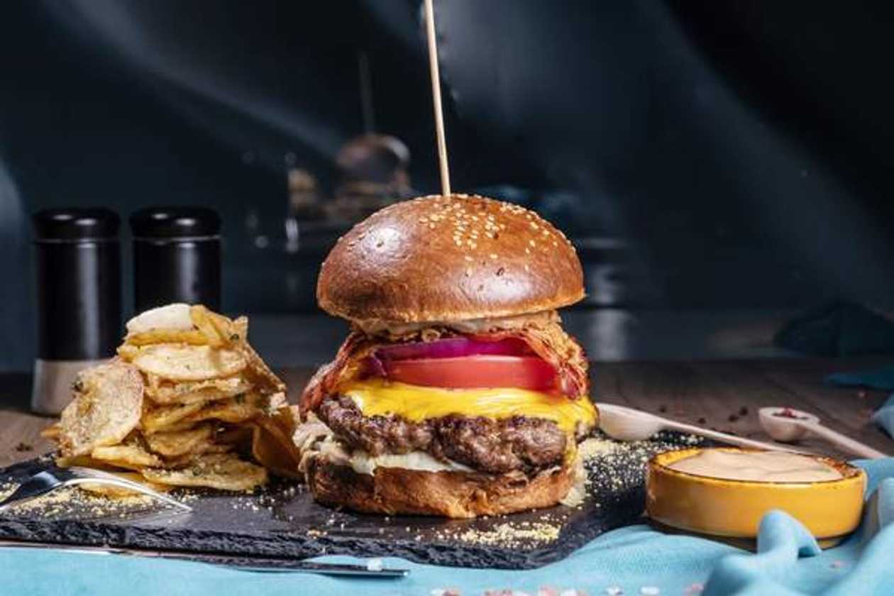 Beef Burger With Alandala Potatoes