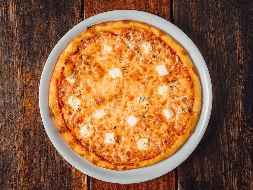 Four cheese pizza