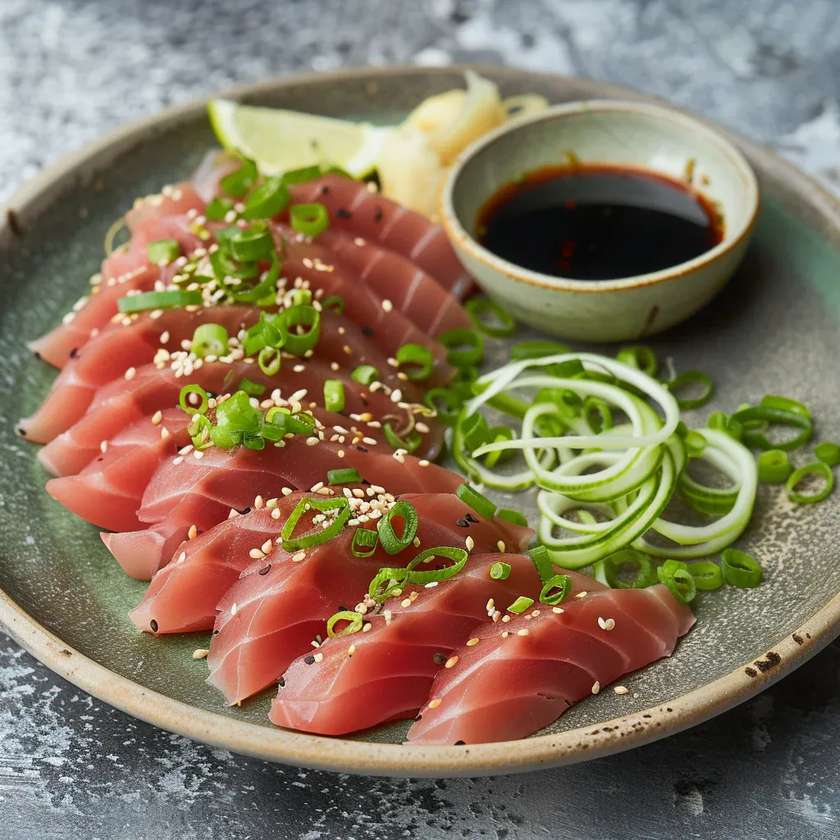 Tuna Rose Plate