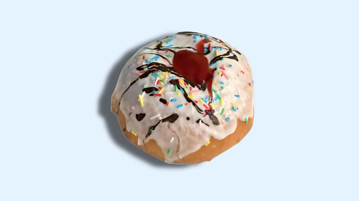 White Chocolate Doughnut with Jam