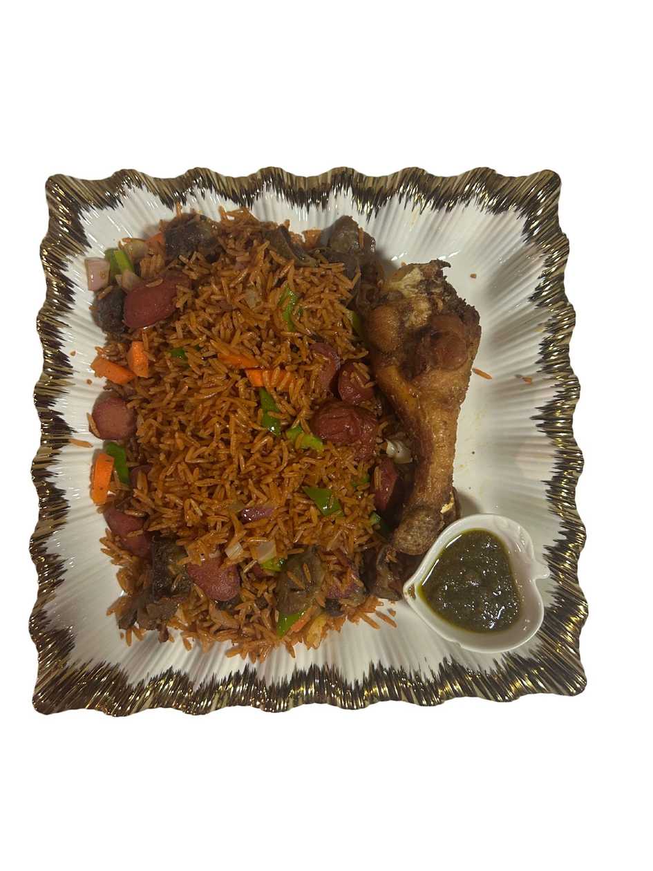 Assorted Jollof with Turkey