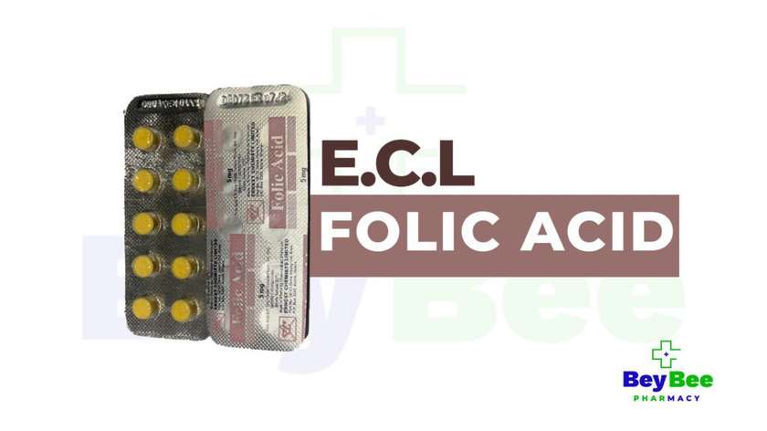 Folic Acid (ECL) 5mg Tablets x500