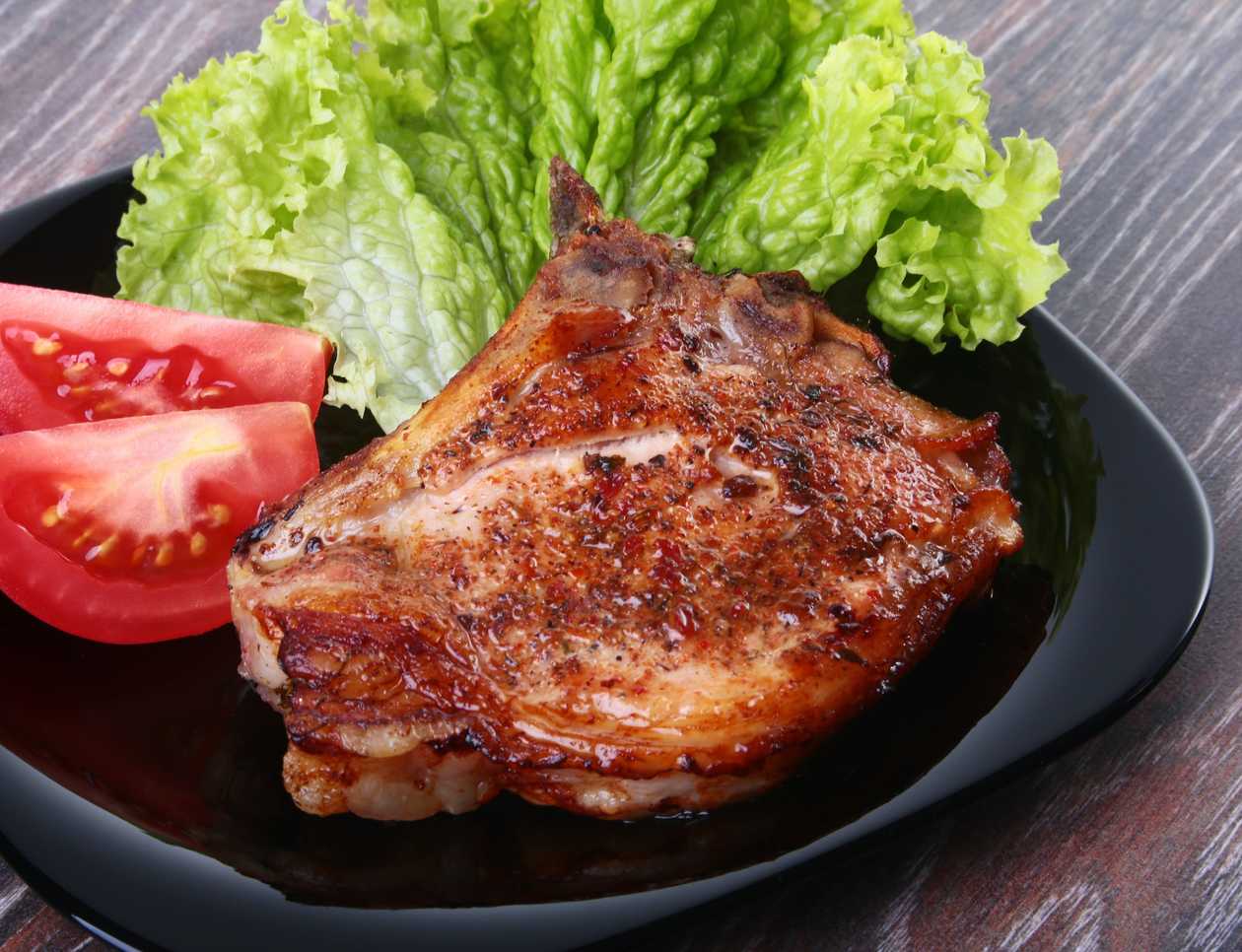 French Fries and Pork Roast