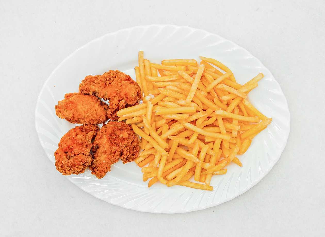 French Fries and Hot Wings