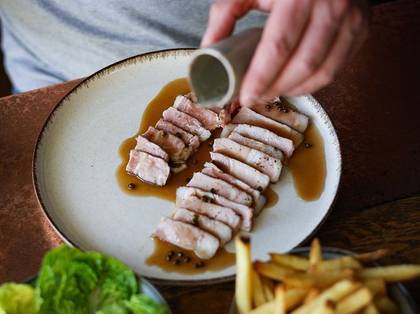 T-bone steak from Czech pig