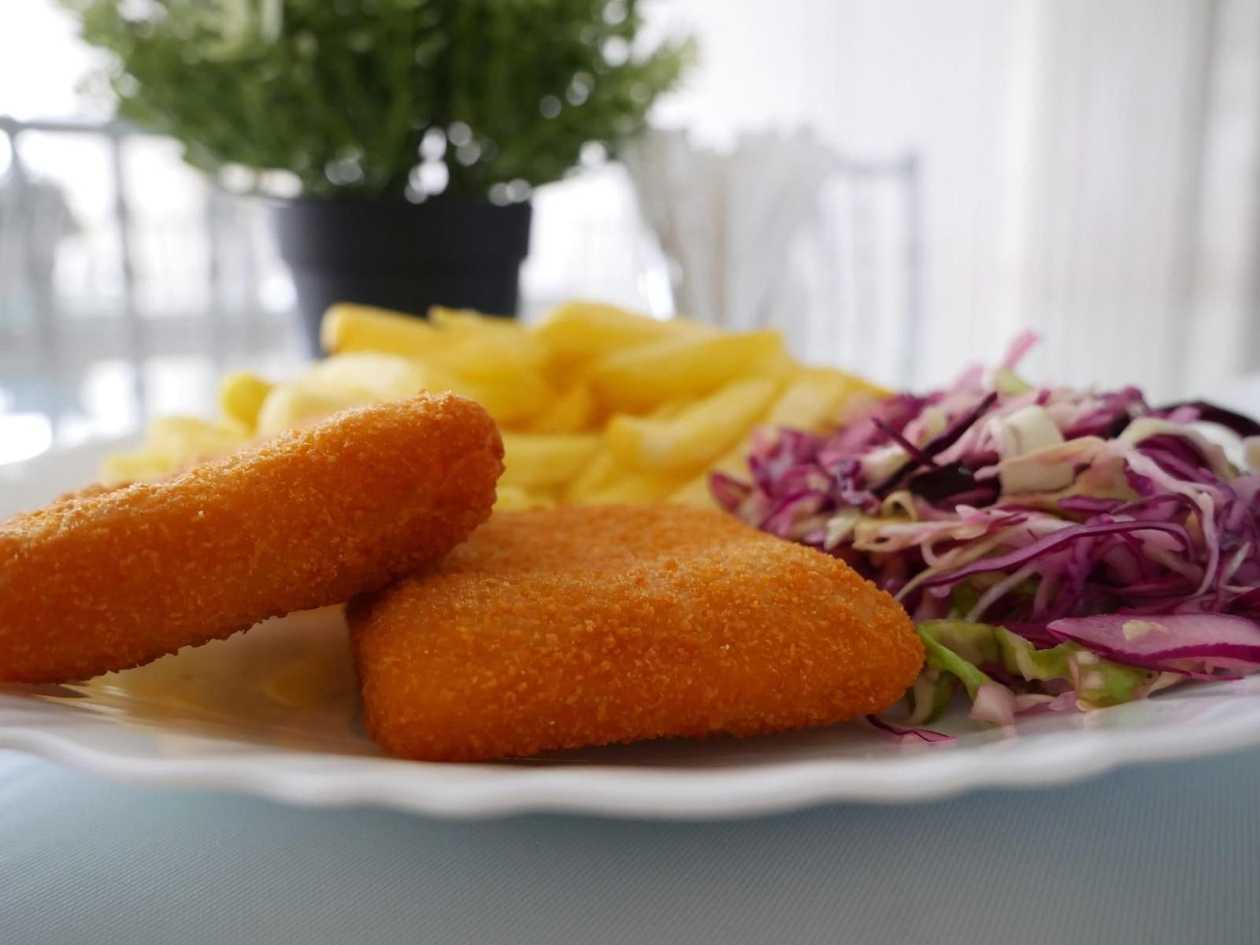 French Fries and Breaded Cheese