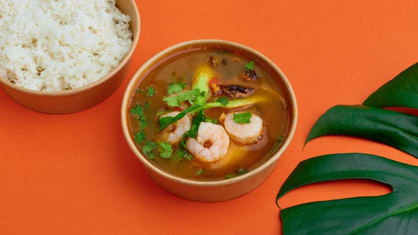 Tom Yum z Krewetkami