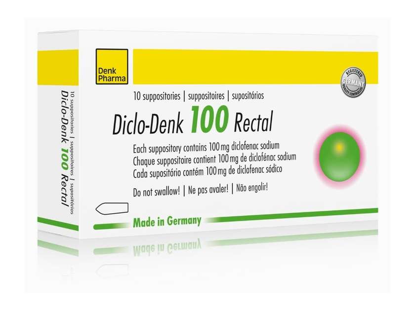 Diclo-denk 100mg Rectal (1 SUPPOSITORY)