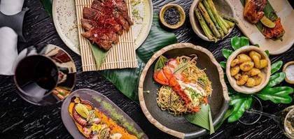Asparagus teppanyaki