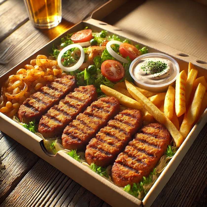 Soya kebab box (vege)