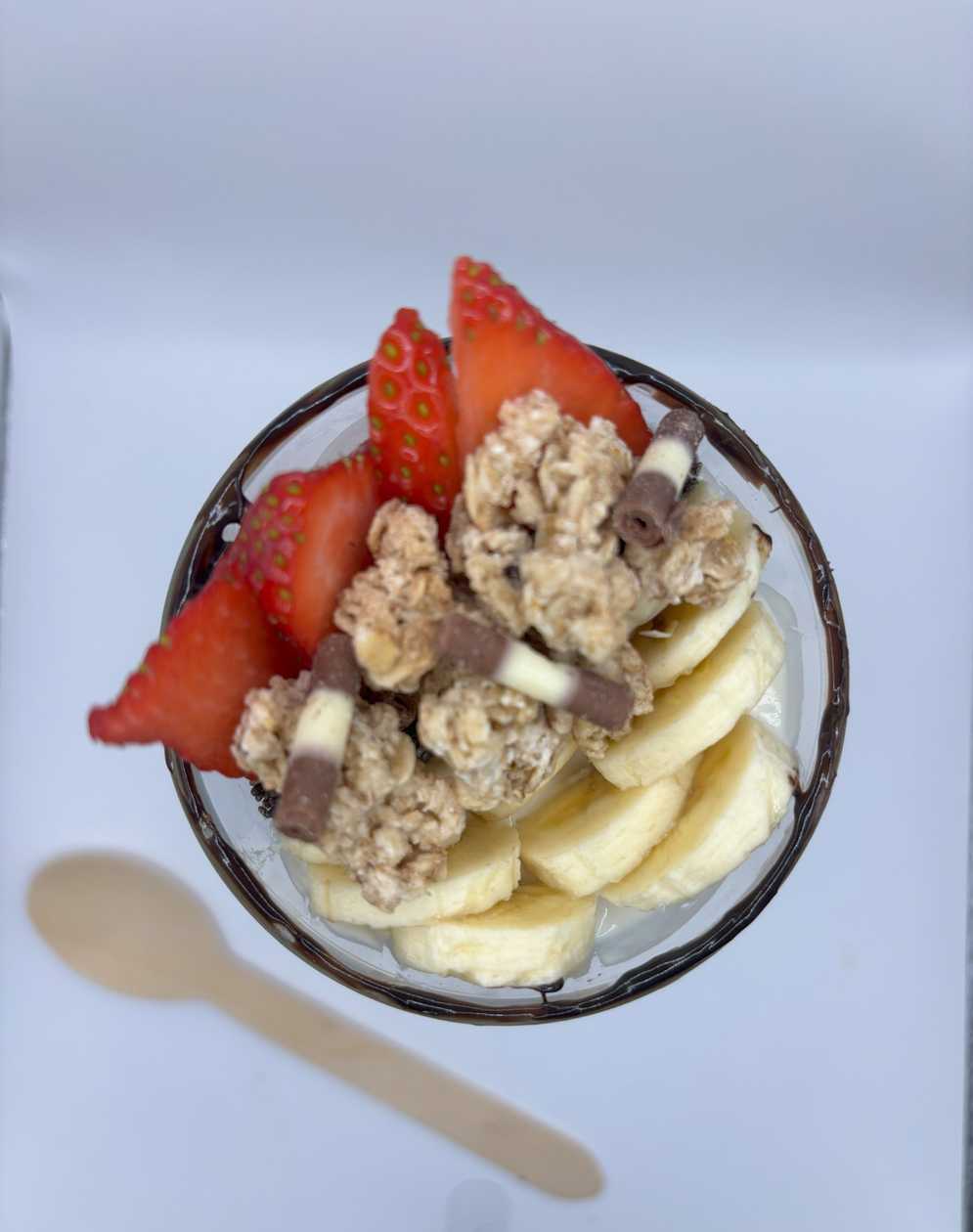 Yogurt bowl with chocolate