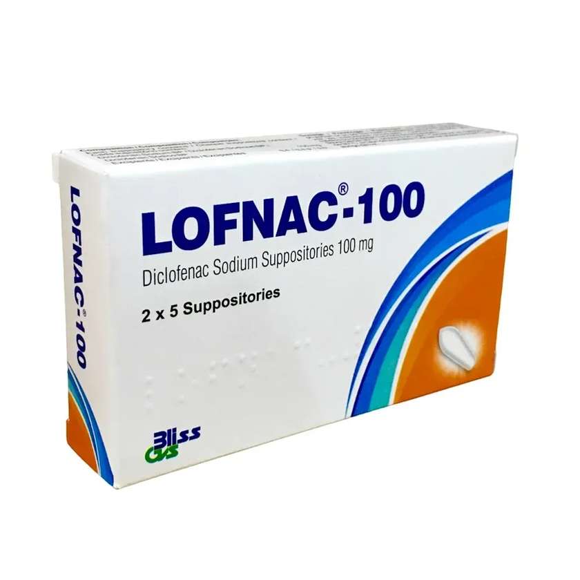 Lofnac 100mg suppository x10