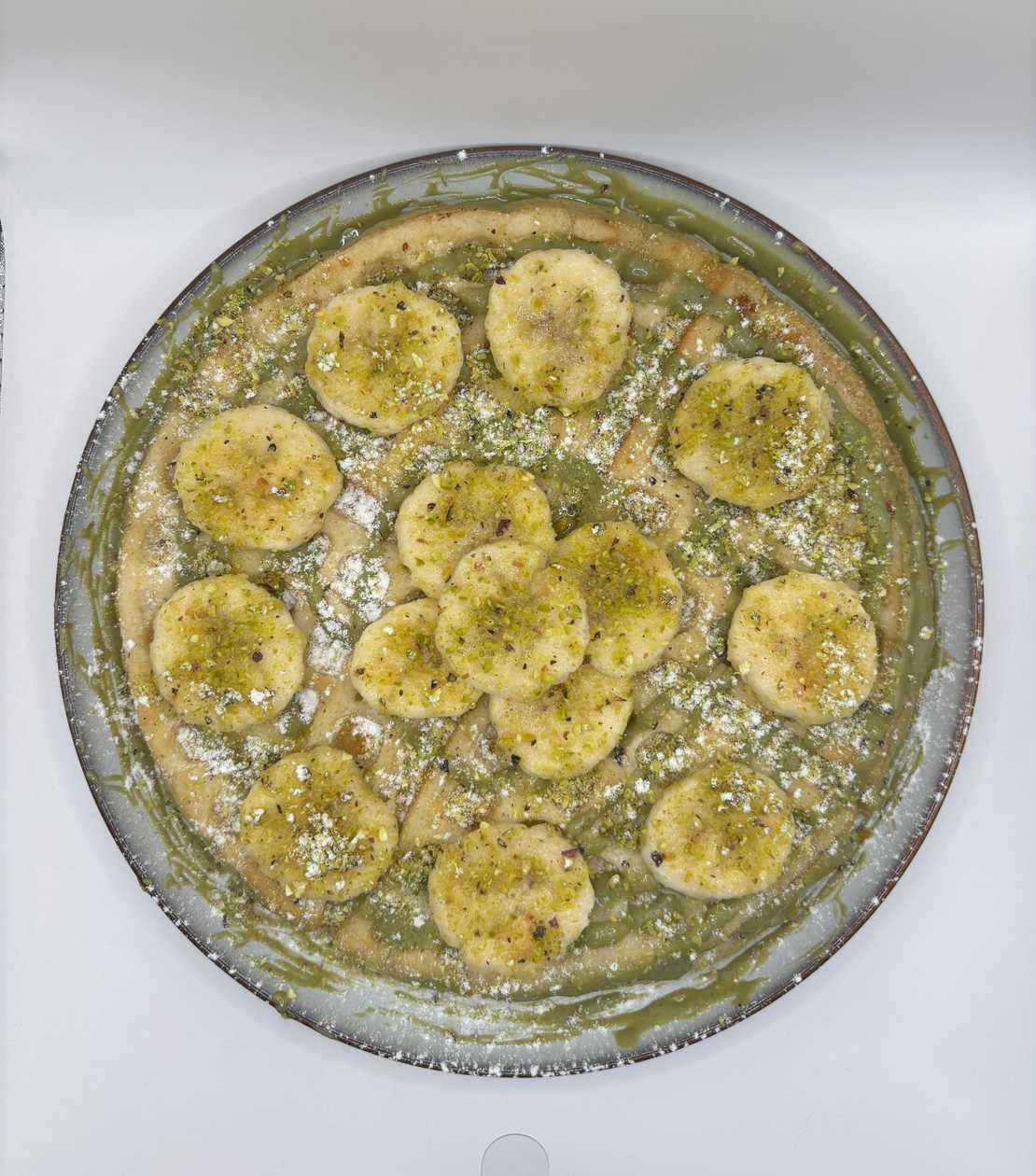 Pistachio waffle