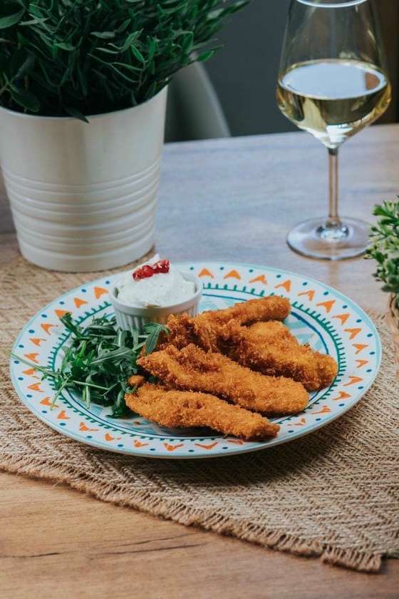 Crispy Chicken Breast and Caper Sauce