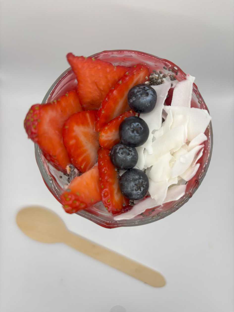 Yogurt bowl with forest fruit