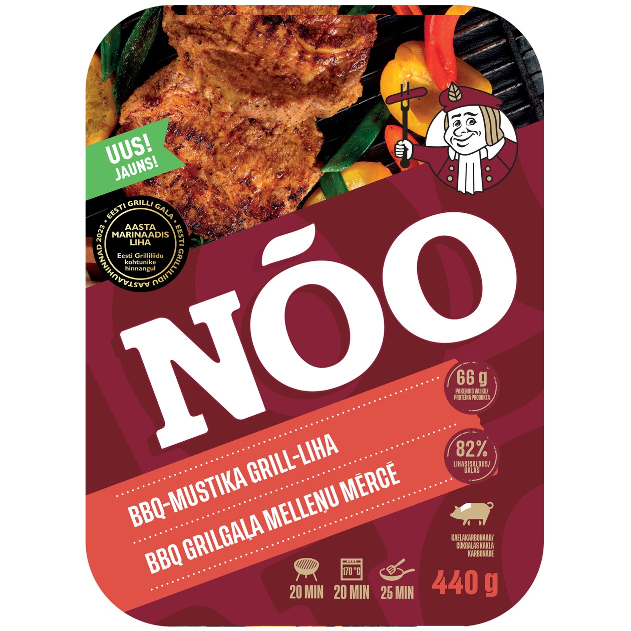 Nõo, BBQ-Blueberry Grill Meat, 440g (expires soon)