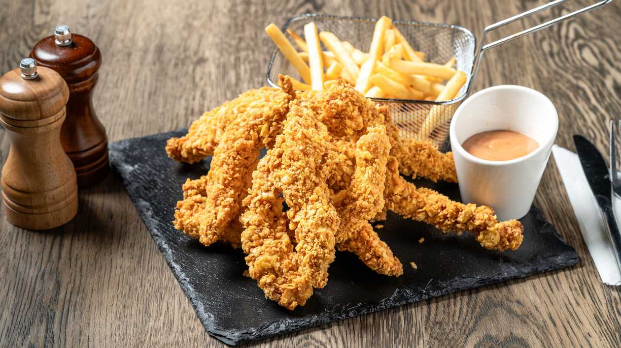 Chicken Strips with French Fries
