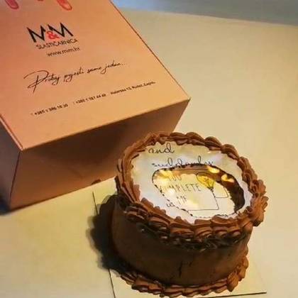 Burn away cake (čokoladna)