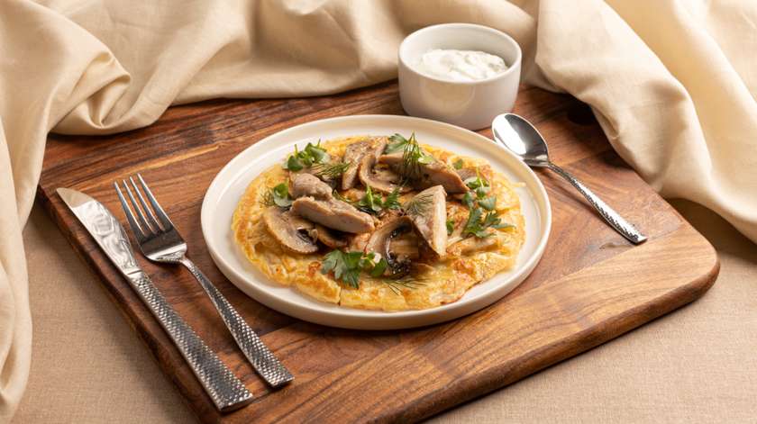Baked Chicken and mushroom