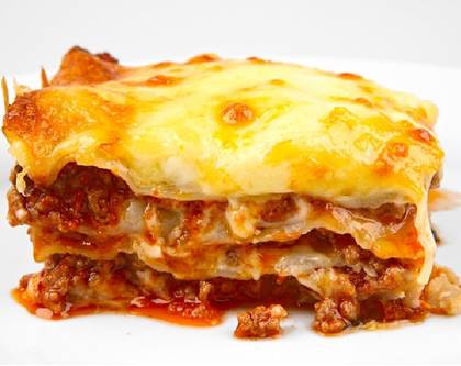 Lasagna cu Carne Tocată de Vită