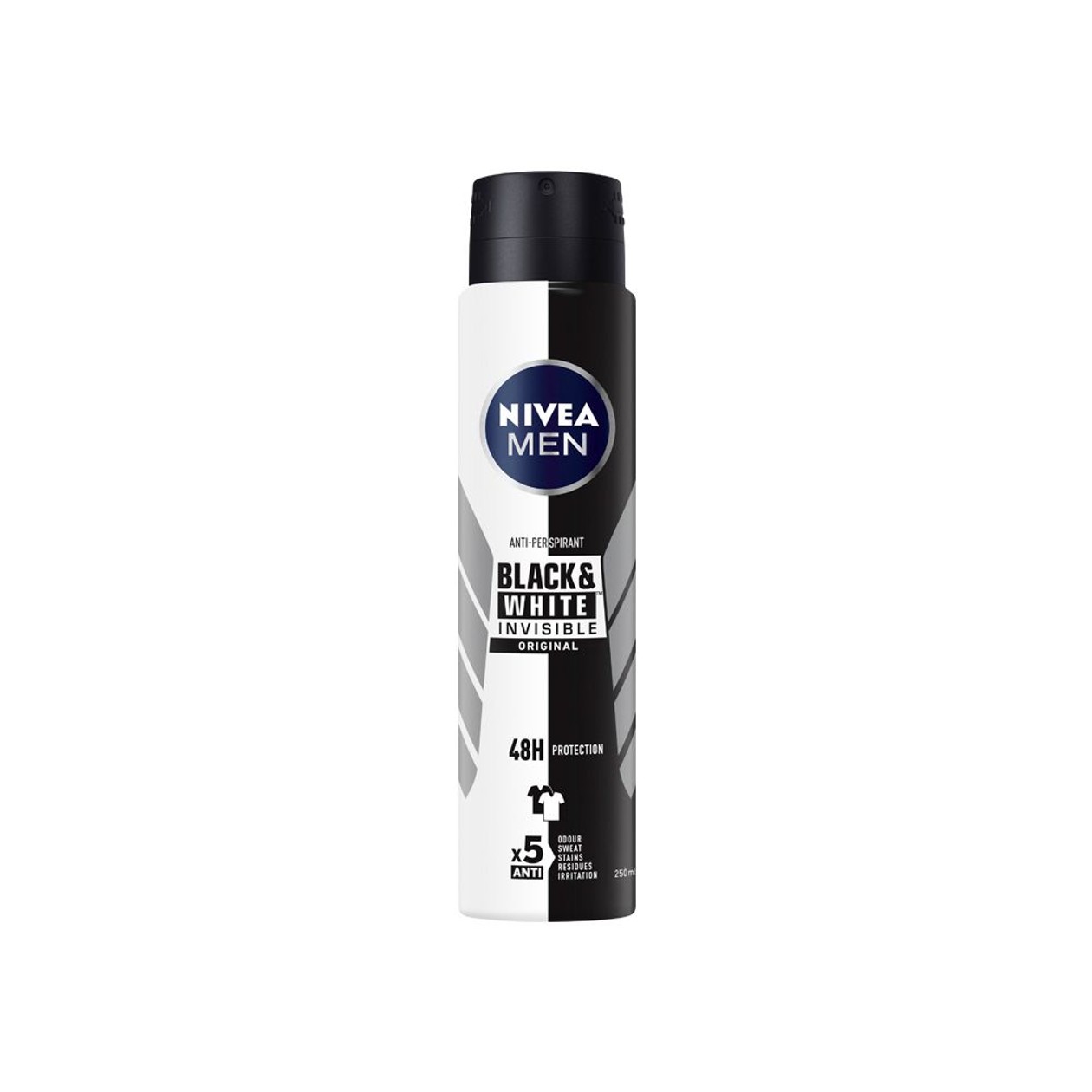 Deodorant Spray Nivea Men Black & White Invisible Power, 250 ML