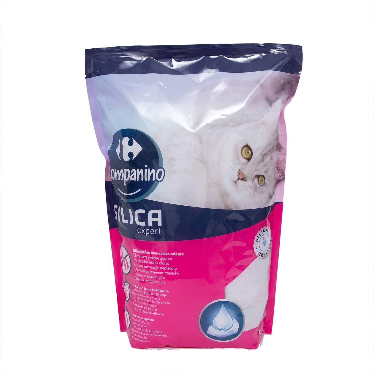 Asternut pentru pisici Silicat Gel, 5L