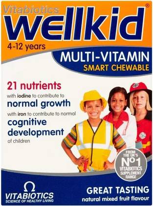 Vitabiotics Well kid жевательные таблетки для детей 4-12 лет