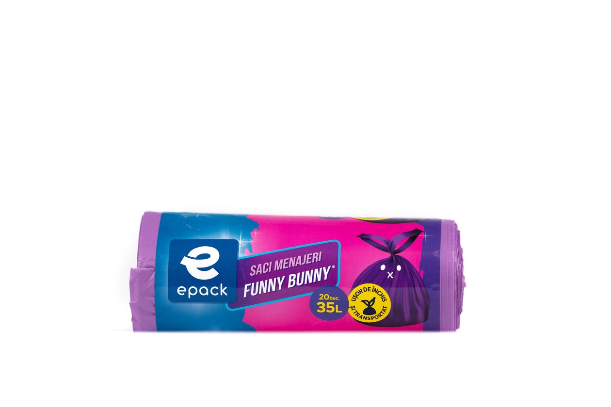 Saci Menajeri Epack Funny Bunny 35L, 20 Bucati