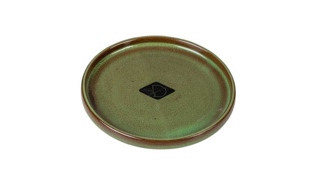 Jasper cat food dish sand green 13cm