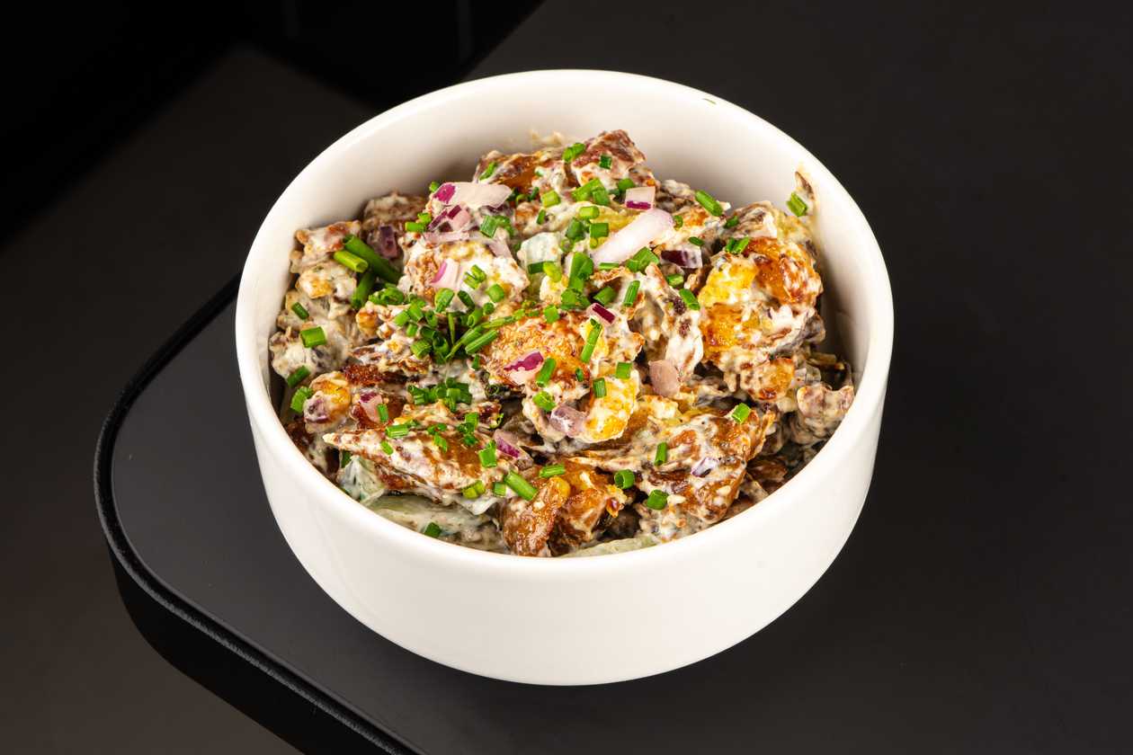 Smash potato salad