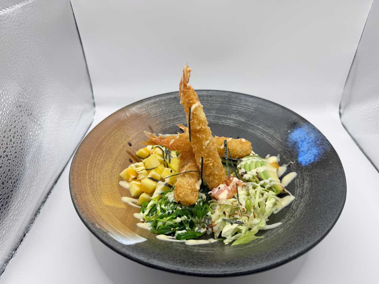 Krevety Poke Bowl