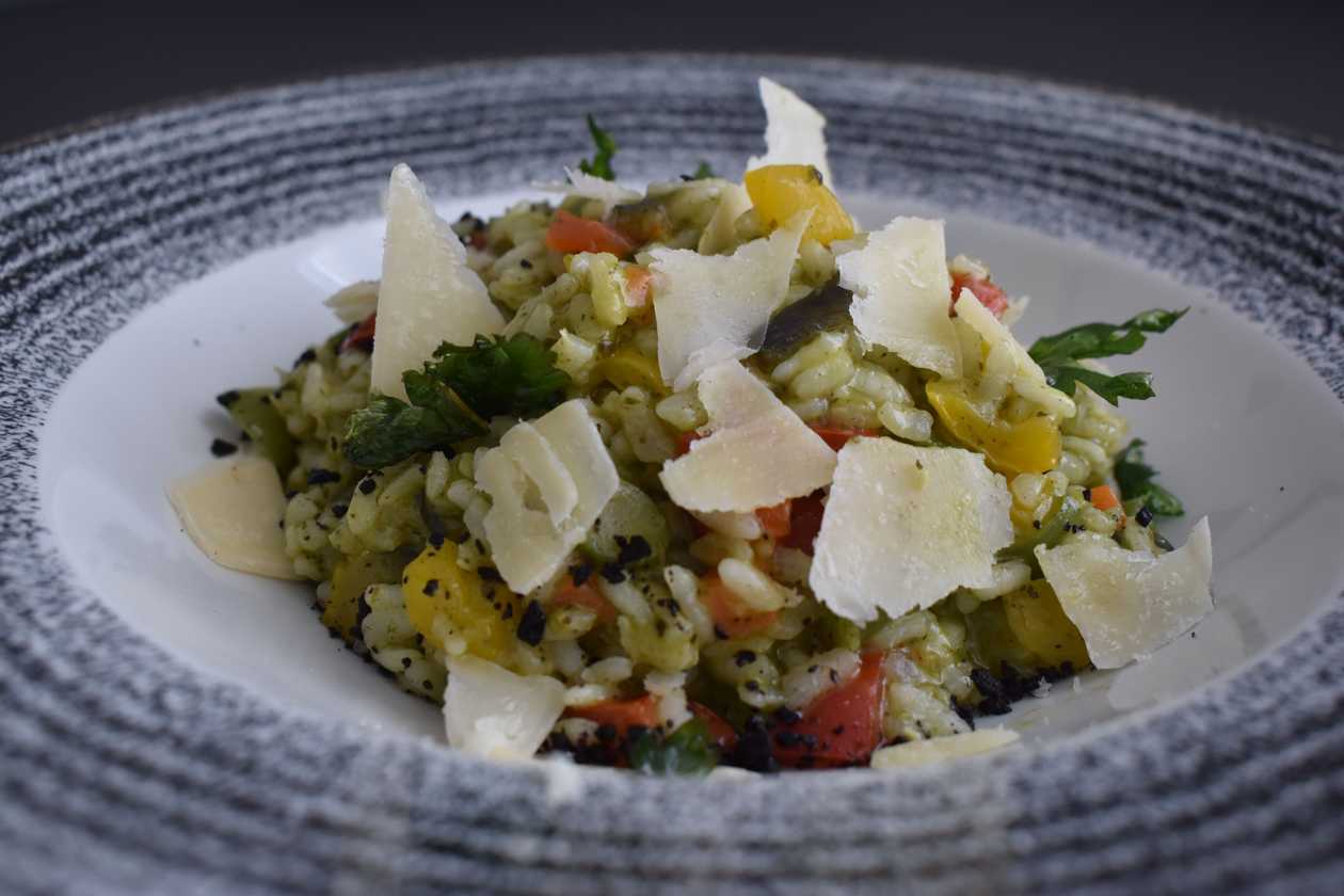 Creamy vegetable risotto h
