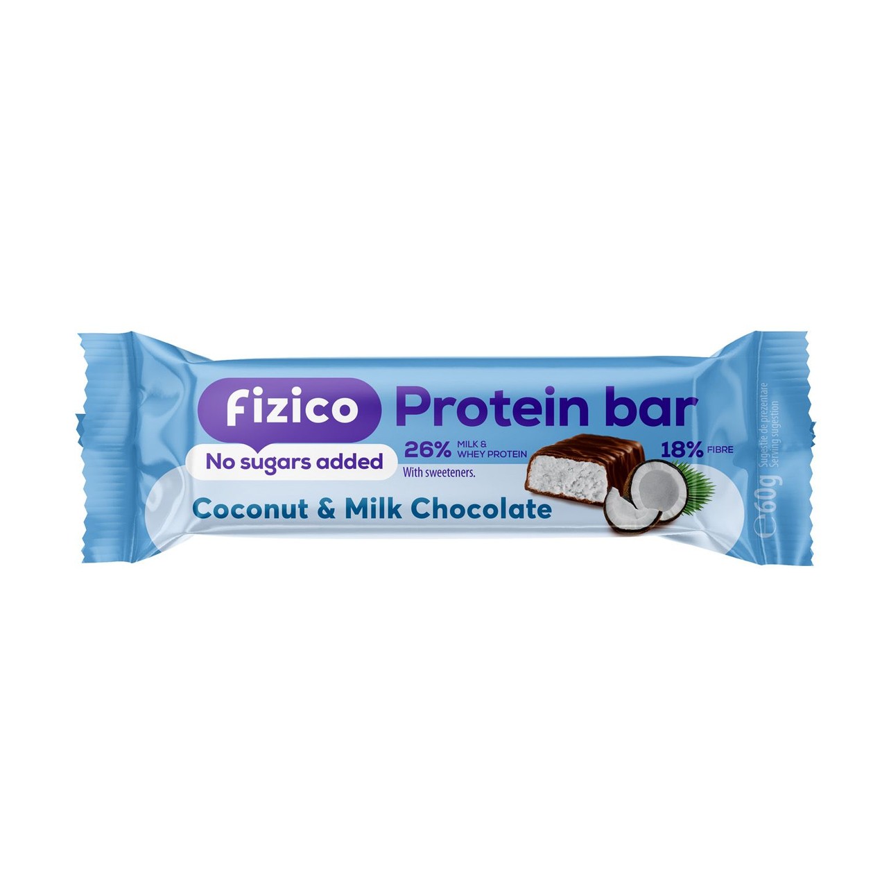 Baton proteic cocos Fizico 60g