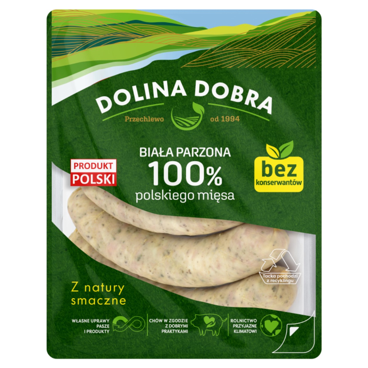 Kiełbasa Biała Parzona Dolina Dobra 375g (expires soon)