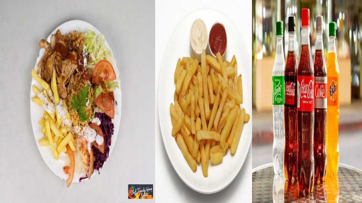 Kebap tanier menu+hranolky+napoj