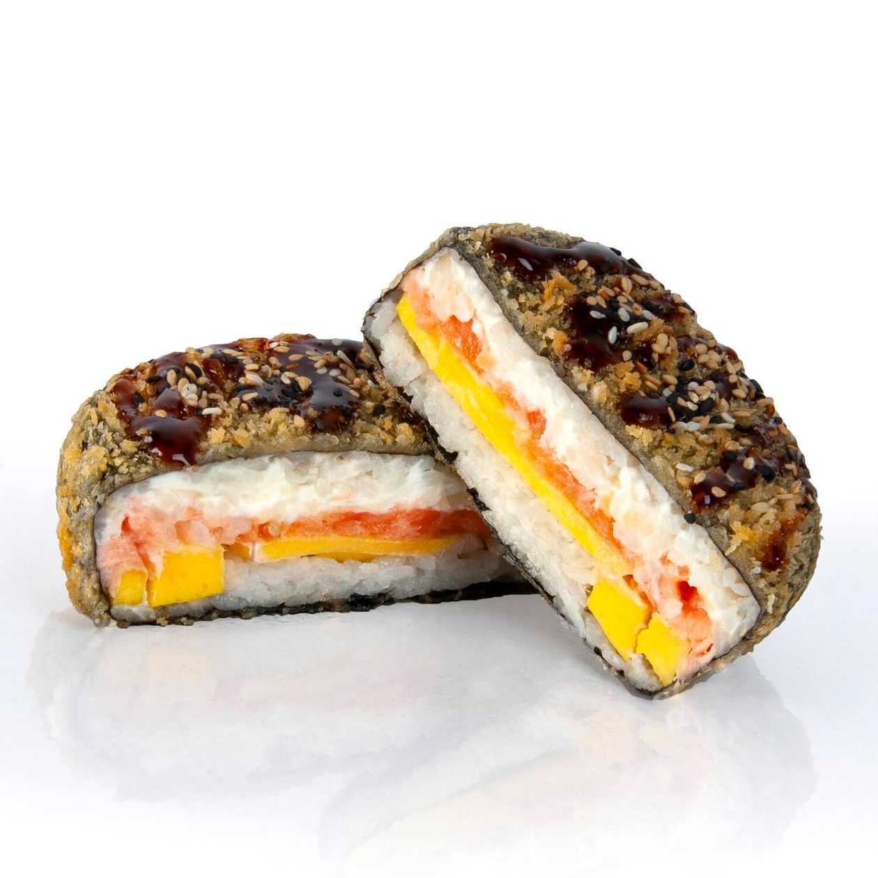 SUSHI BURGER SALMON MANGO