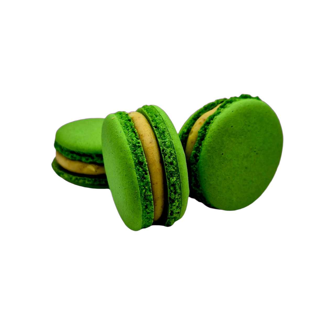 Macarons with pistachios