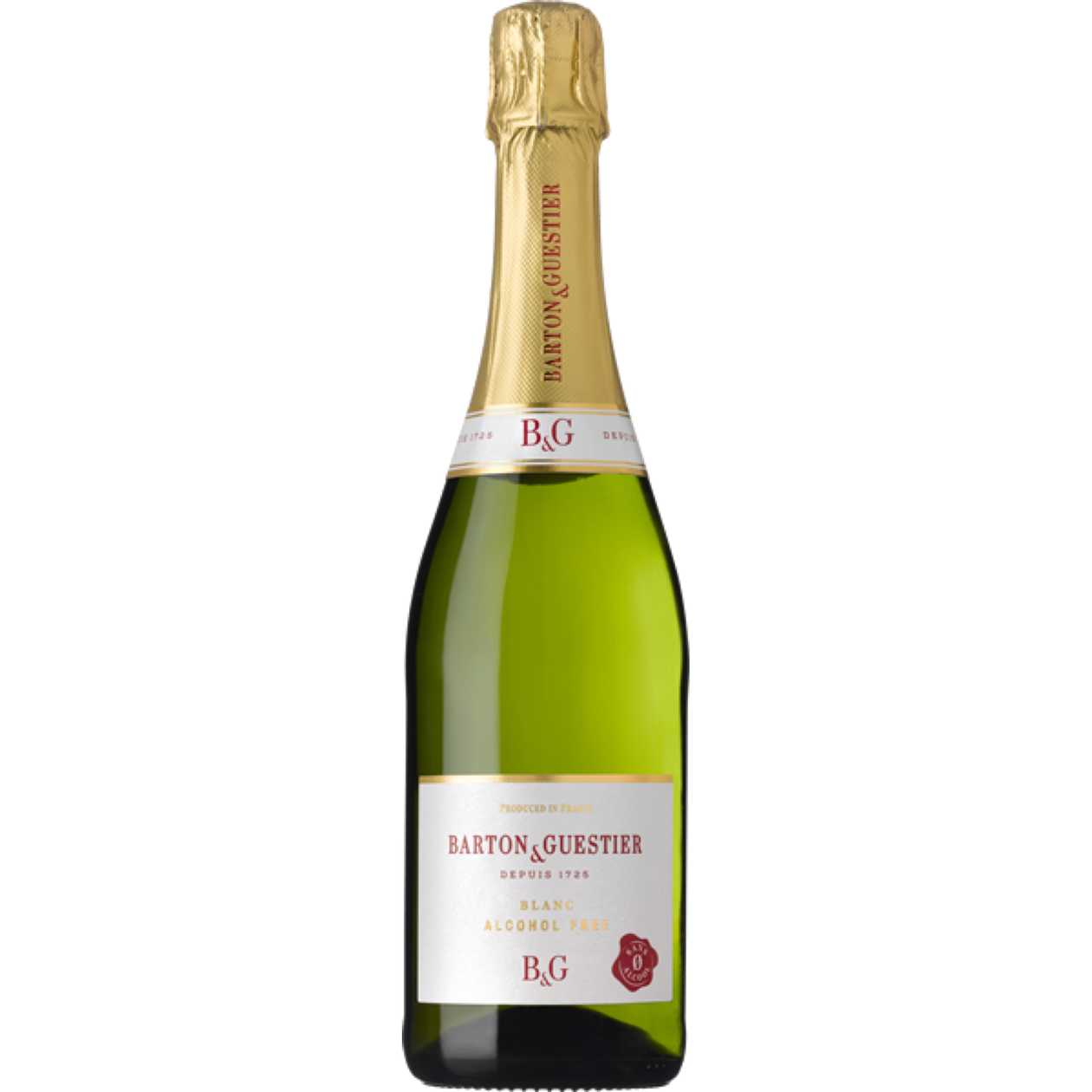 Bezalkoholiskais vīns Sparkling, B&G, 750ml