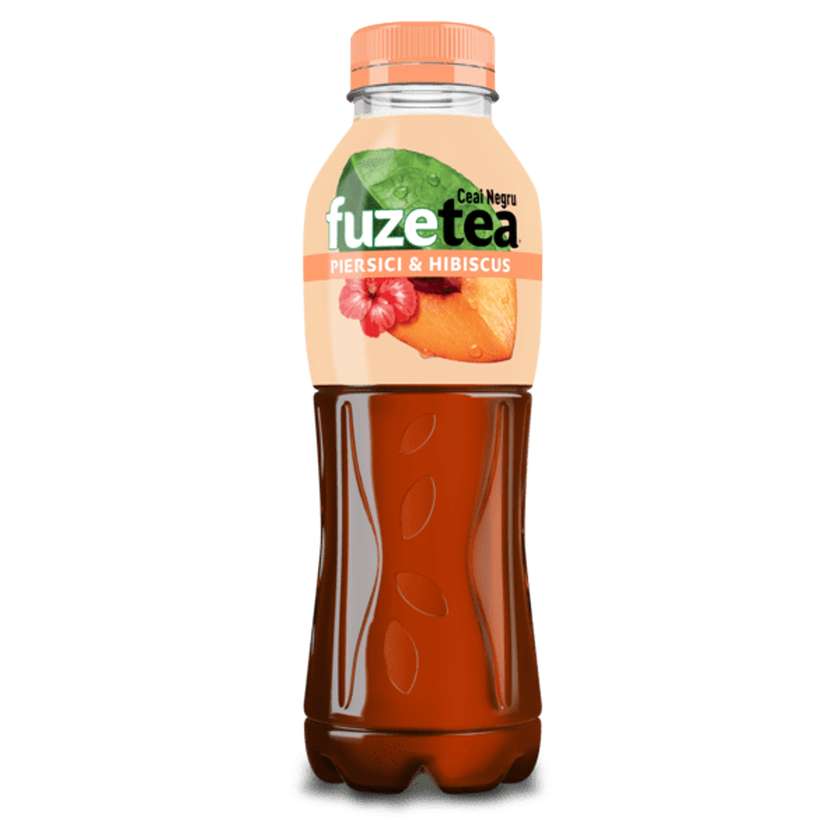 Fuze Tea Ceai Negru Cu Piersici Si Hibiscus 0.5L