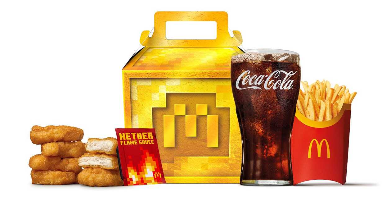 MINECRAFT MOVIE MEAL 6 PCS MCNUGGETS