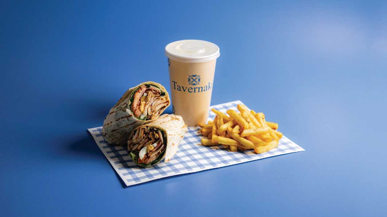 Pork Club Wrap Γεύμα Μεγάλο