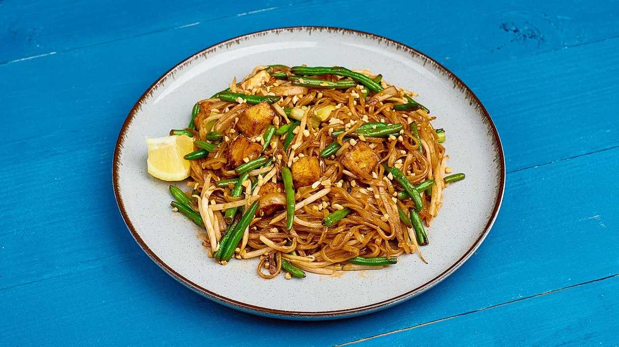 Pad Thai z kurczakiem roślinnym