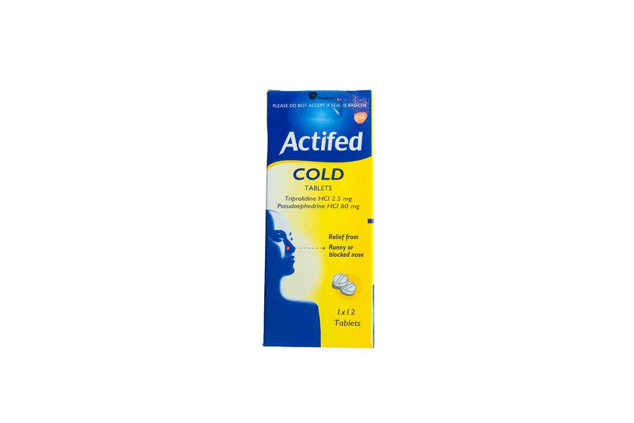 Actifed Cold Tablets X1