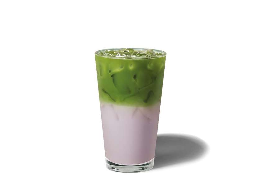 Iced Lavender Flavour Matcha Latte