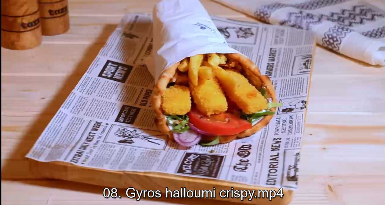 Giga Pita cu halloumi crispy